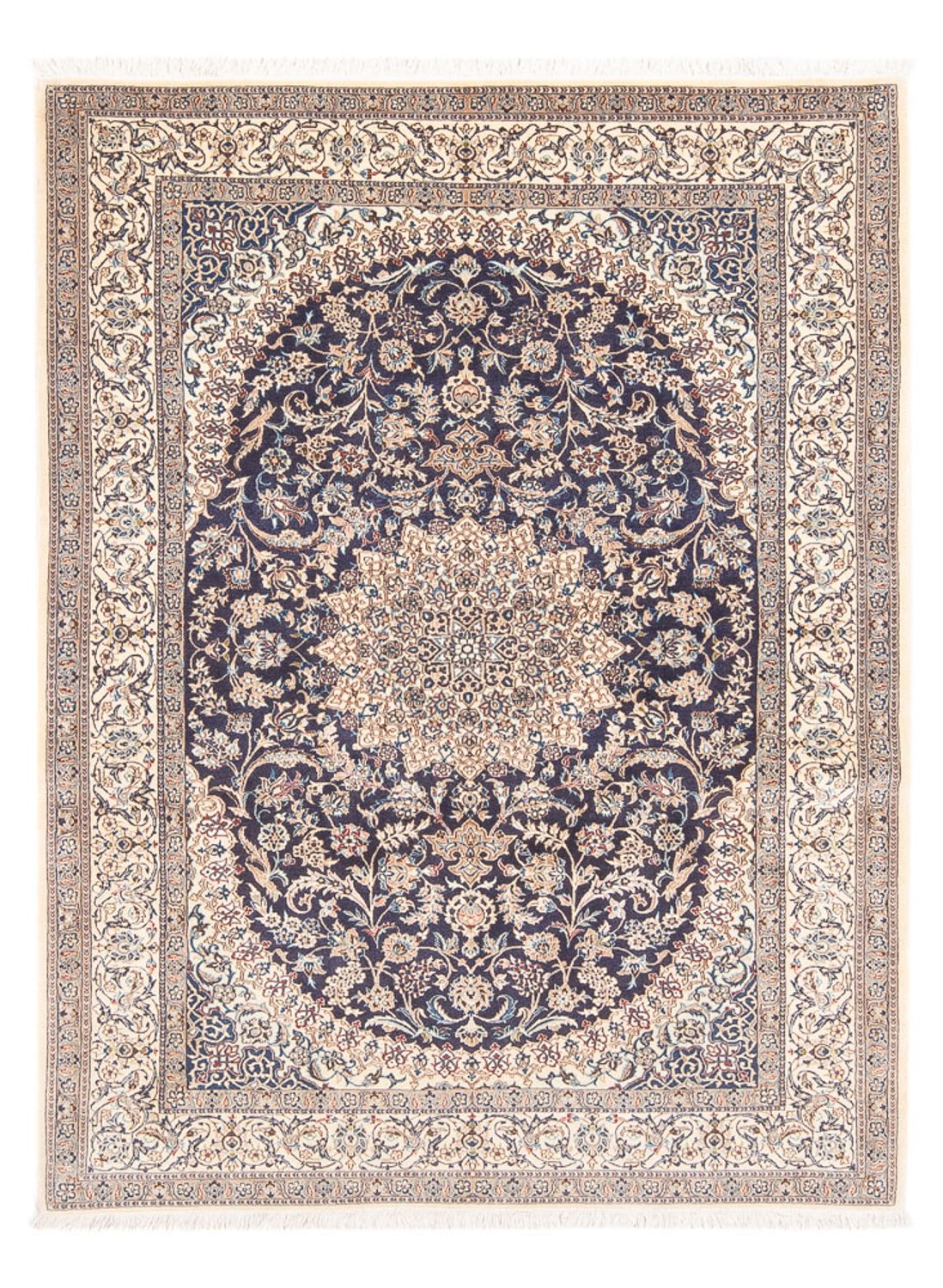 Perzisch tapijt - Nain - Premium - 188 x 130 cm - donkerblauw