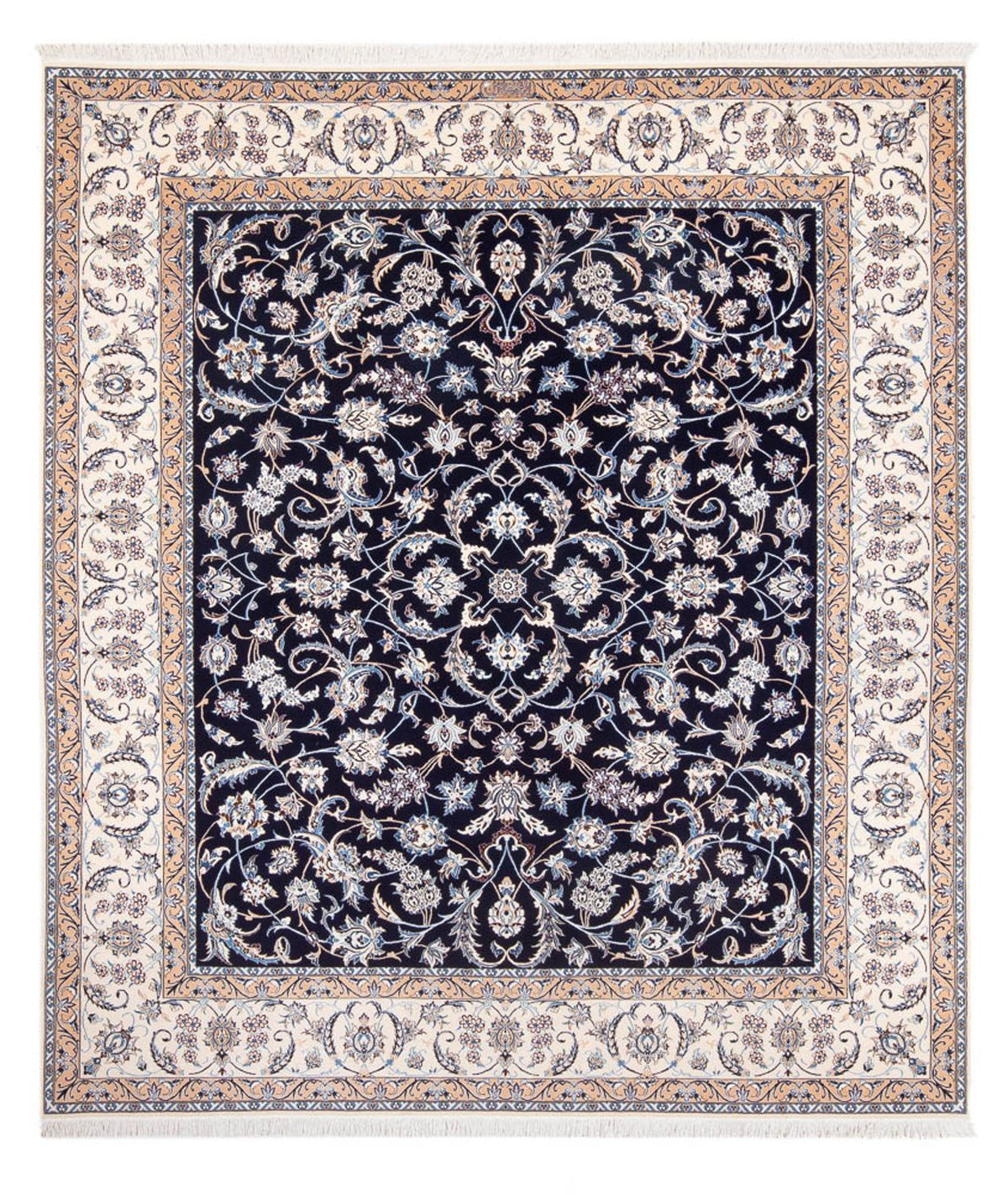 Perzisch tapijt - Nain - Premium - 260 x 205 cm - donkerblauw