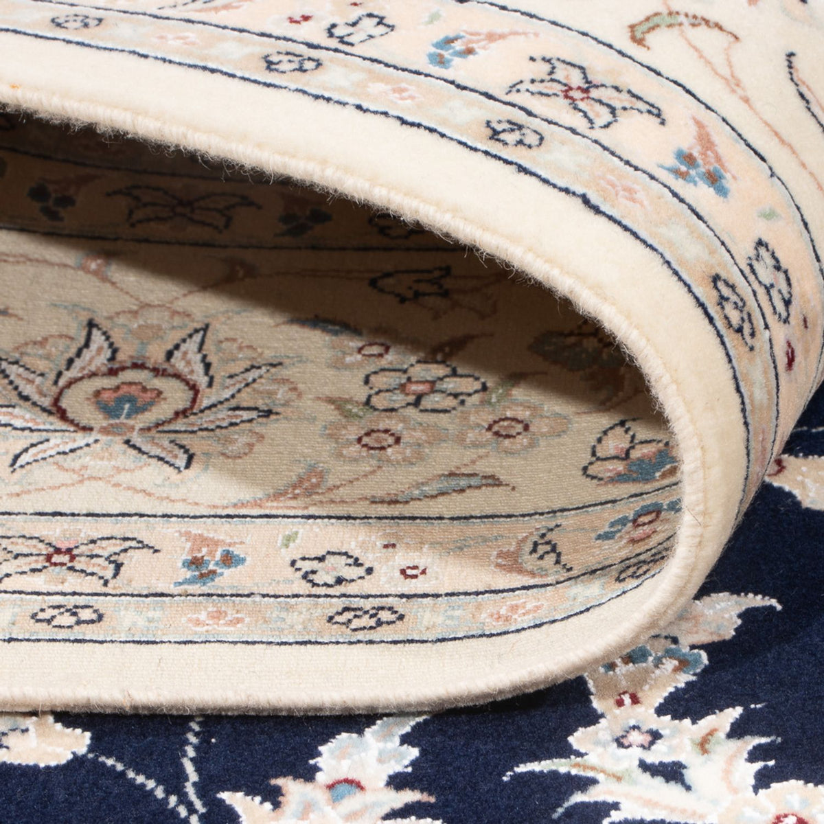 Perzisch tapijt - Nain - Premium - 198 x 132 cm - donkerblauw