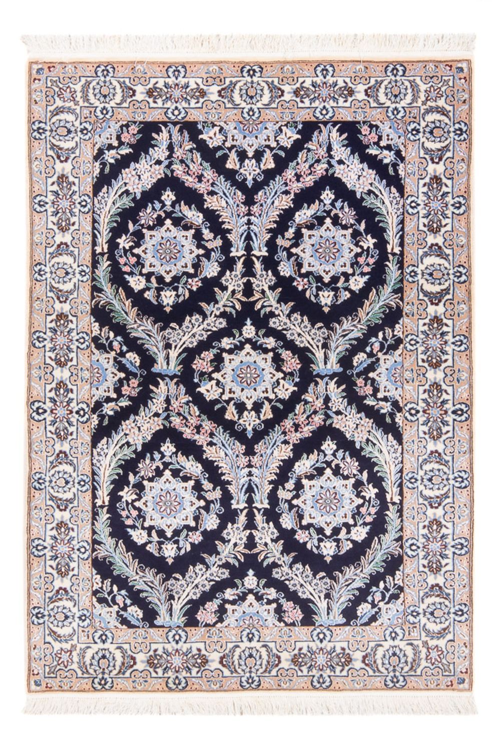 Perzisch tapijt - Nain - Premium - 142 x 98 cm - donkerblauw