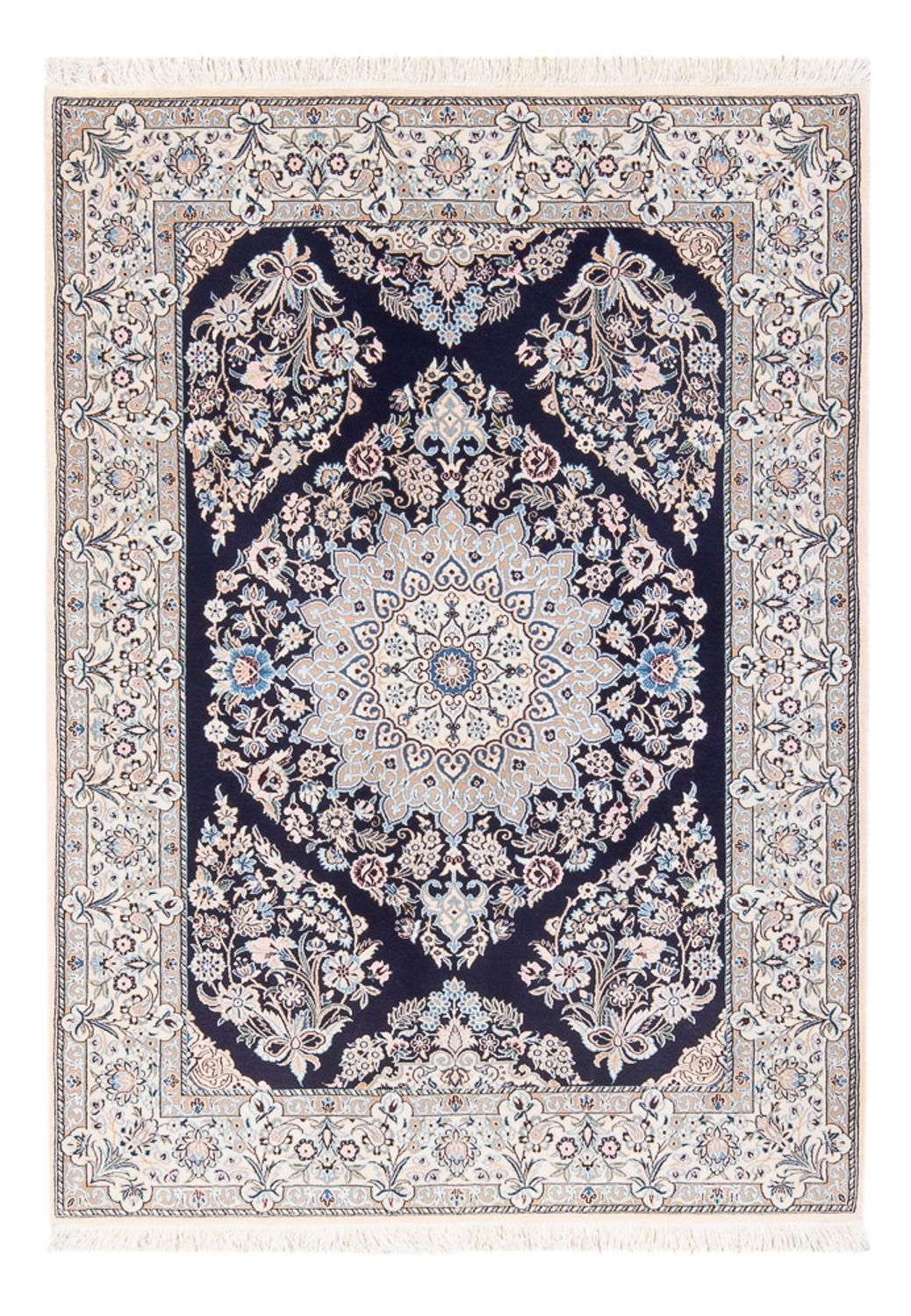 Perzisch tapijt - Nain - Premium - 147 x 104 cm - donkerblauw