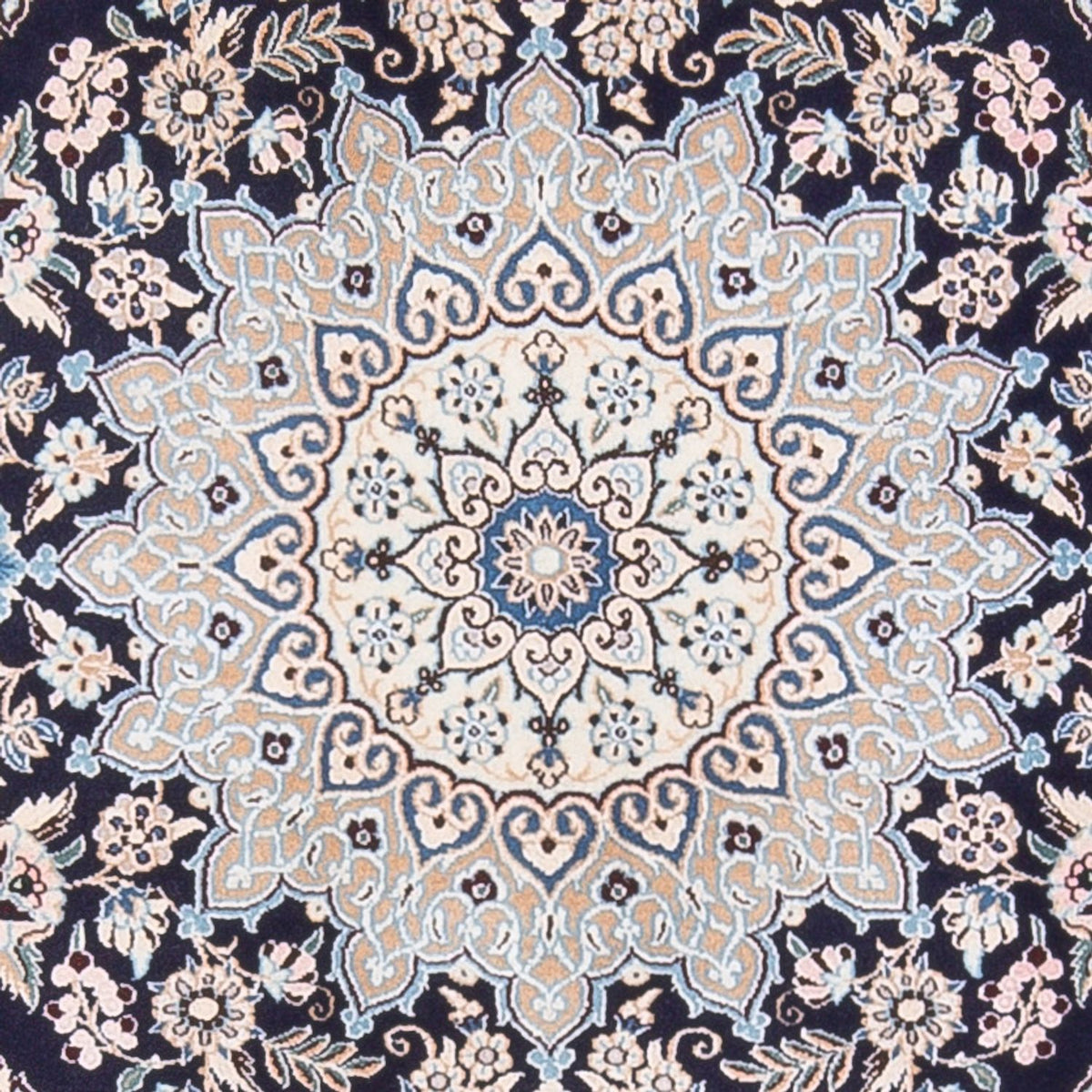 Perzisch tapijt - Nain - Premium - 147 x 104 cm - donkerblauw