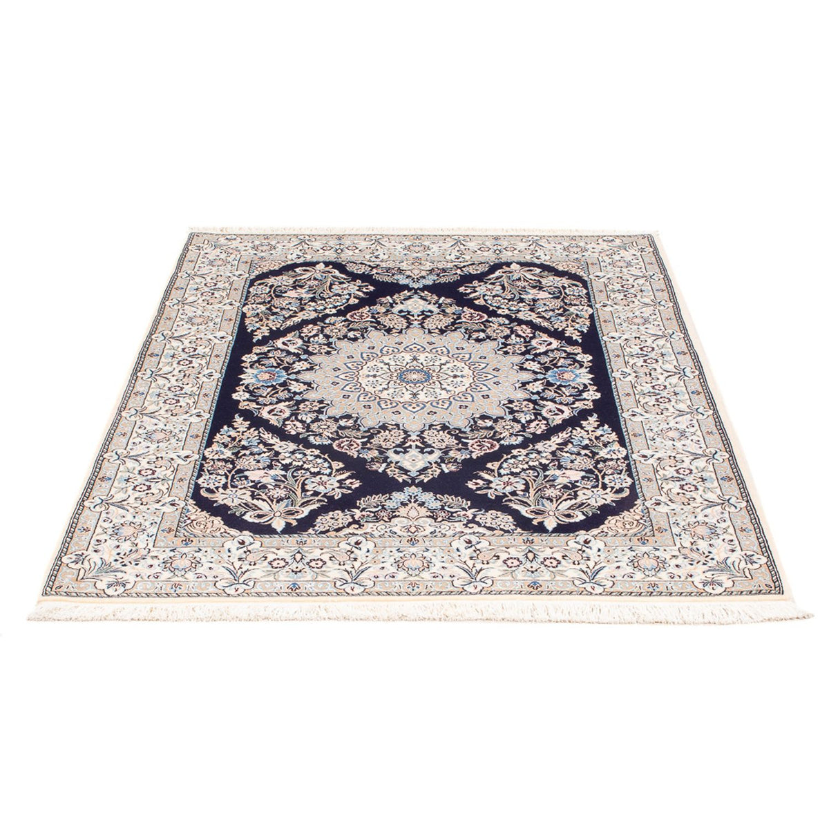 Perzisch tapijt - Nain - Premium - 147 x 104 cm - donkerblauw