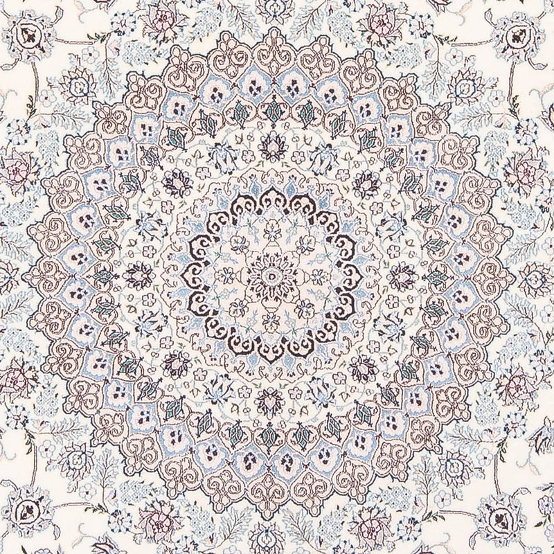 Perzisch tapijt - Nain - Premium rond  - 247 x 247 cm - crème