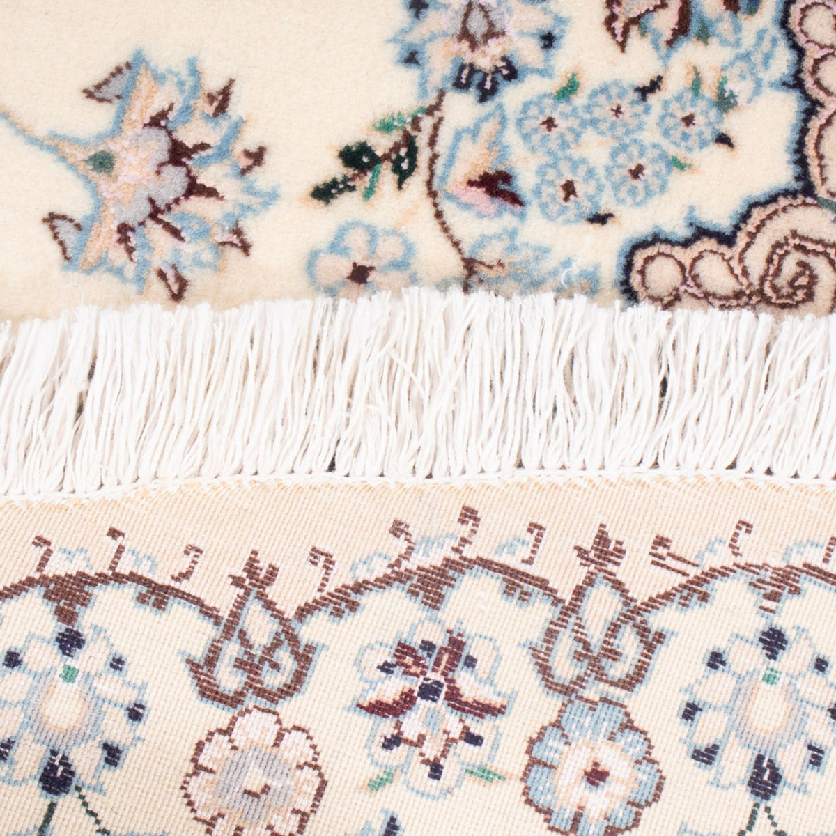 Perzisch tapijt - Nain - Premium rond  - 247 x 247 cm - crème