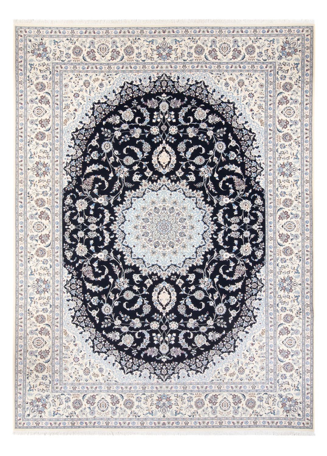 Perzisch tapijt - Nain - Premium - 345 x 252 cm - donkerblauw