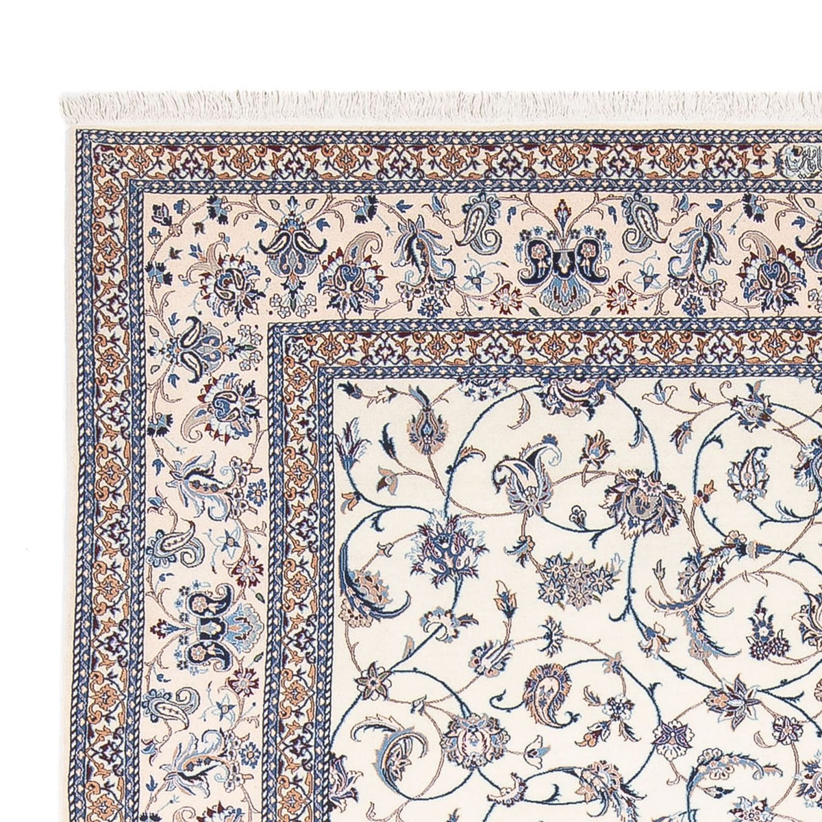 Perzisch tapijt - Nain - Premium - 305 x 204 cm - crème