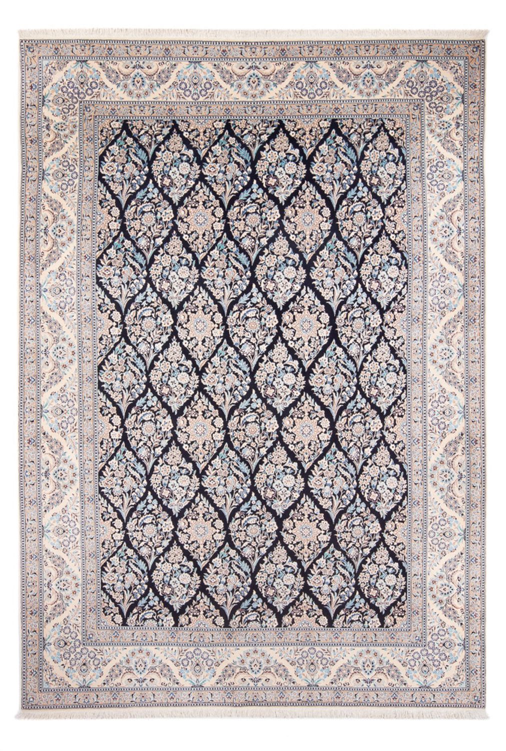 Perzisch tapijt - Nain - Premium - 302 x 200 cm - donkerblauw