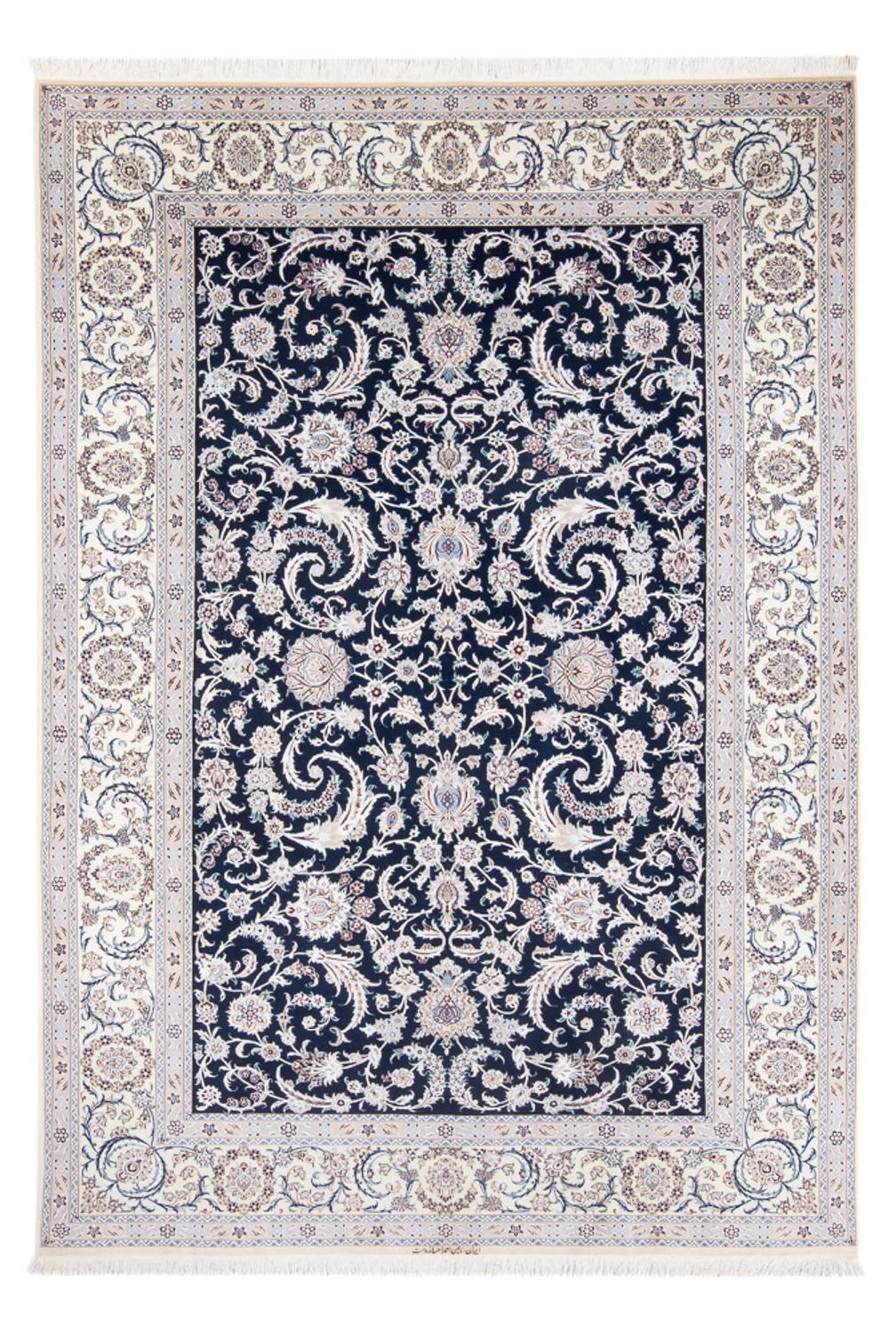 Perzisch tapijt - Nain - Premium - 298 x 195 cm - donkerblauw