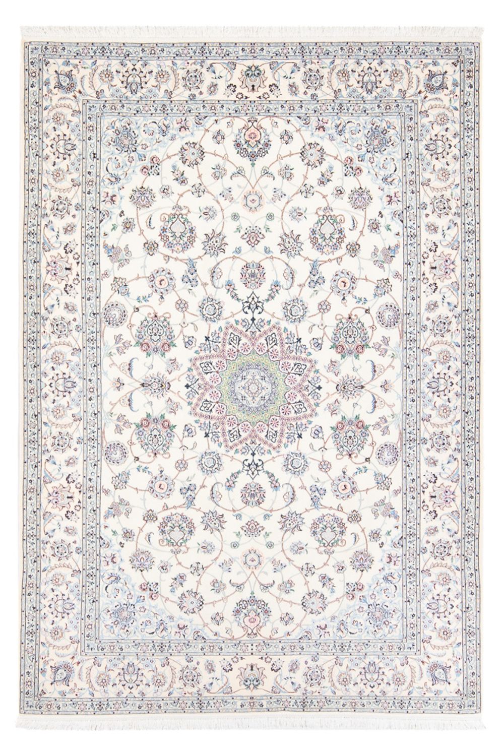 Perzisch tapijt - Nain - Premium - 240 x 155 cm - crème