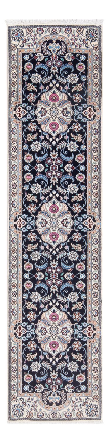 Loper Perzisch tapijt - Nain - Premium - 196 x 50 cm - donkerblauw