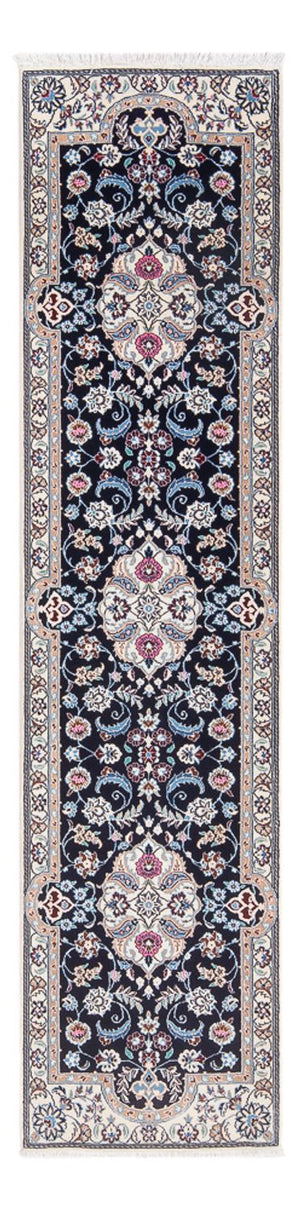 Loper Perzisch tapijt - Nain - Premium - 196 x 50 cm - donkerblauw