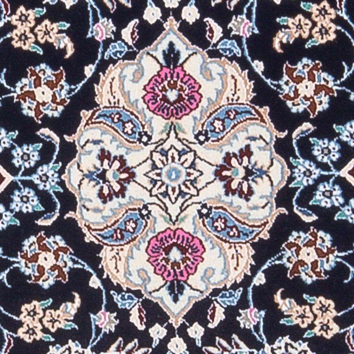 Loper Perzisch tapijt - Nain - Premium - 196 x 50 cm - donkerblauw