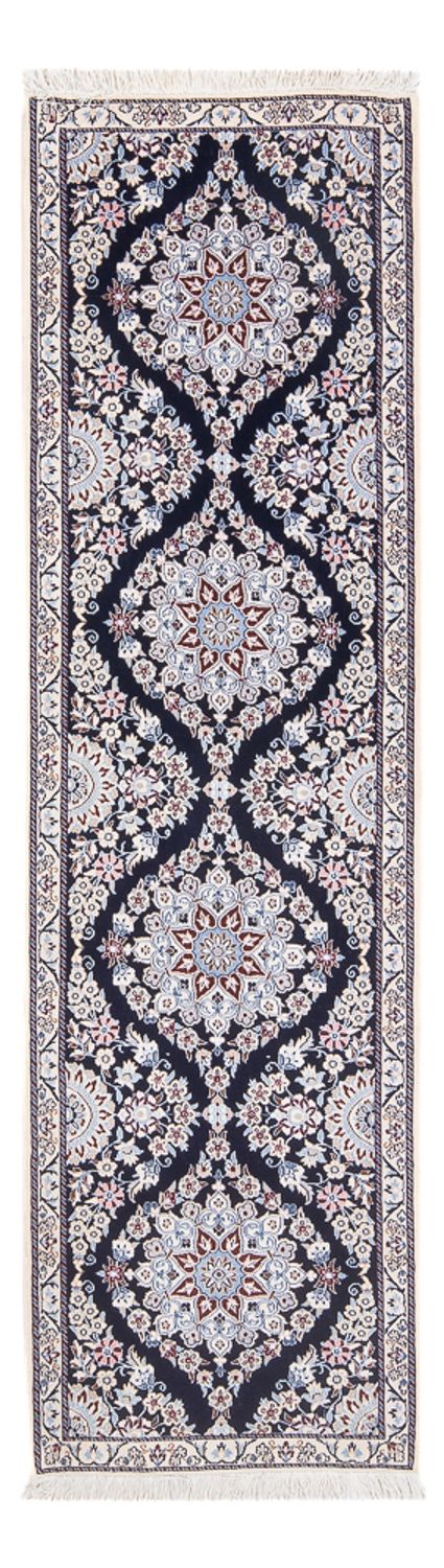 Loper Perzisch tapijt - Nain - Premium - 188 x 58 cm - donkerblauw