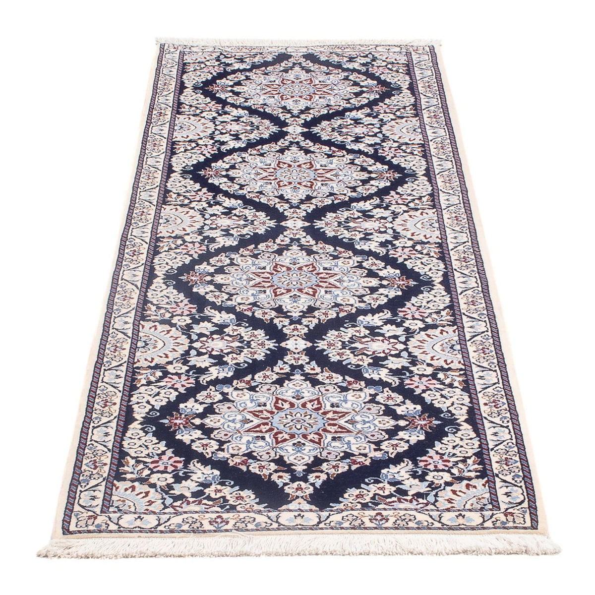 Loper Perzisch tapijt - Nain - Premium - 188 x 58 cm - donkerblauw