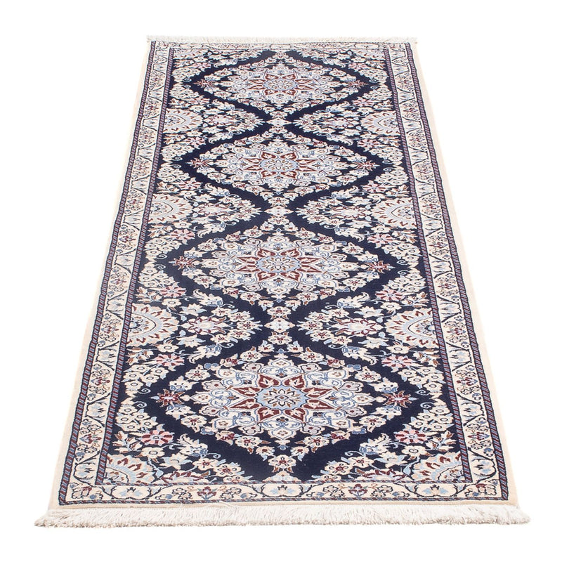 Loper Perzisch tapijt - Nain - Premium - 188 x 58 cm - donkerblauw