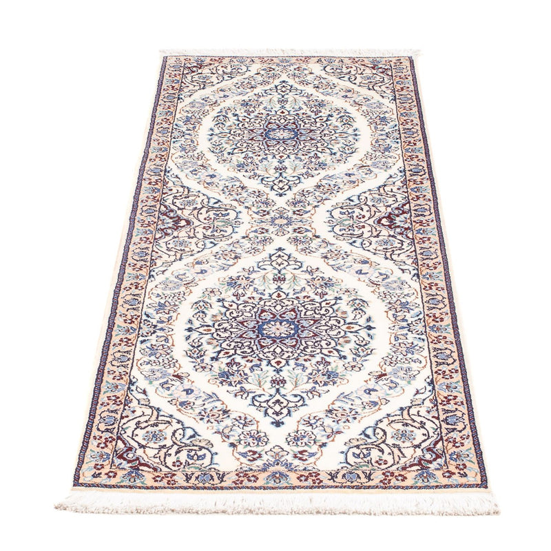 Loper Perzisch tapijt - Nain - Premium - 150 x 50 cm - crème