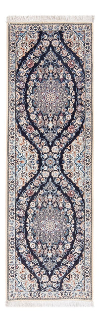Loper Perzisch tapijt - Nain - Premium - 150 x 50 cm - donkerblauw
