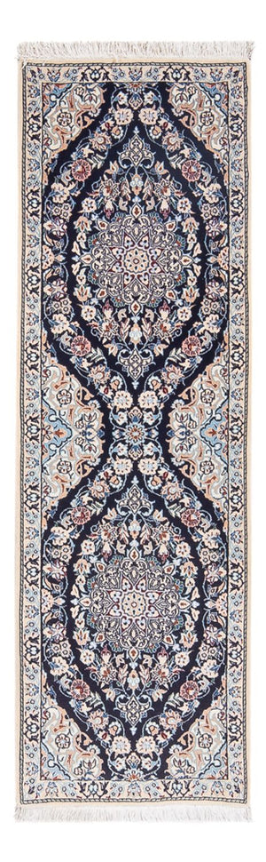Loper Perzisch tapijt - Nain - Premium - 150 x 50 cm - donkerblauw