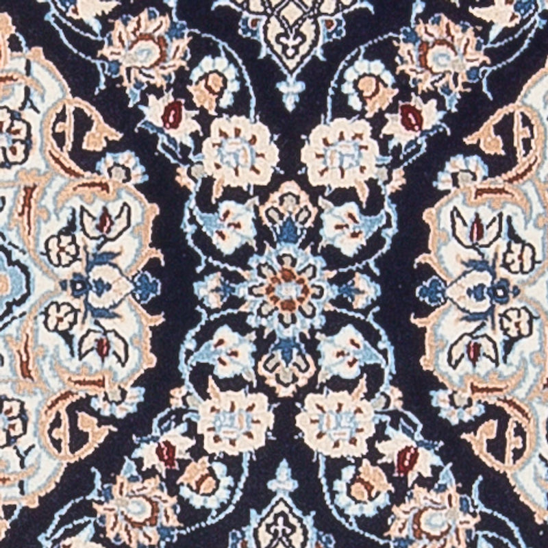 Loper Perzisch tapijt - Nain - Premium - 150 x 50 cm - donkerblauw