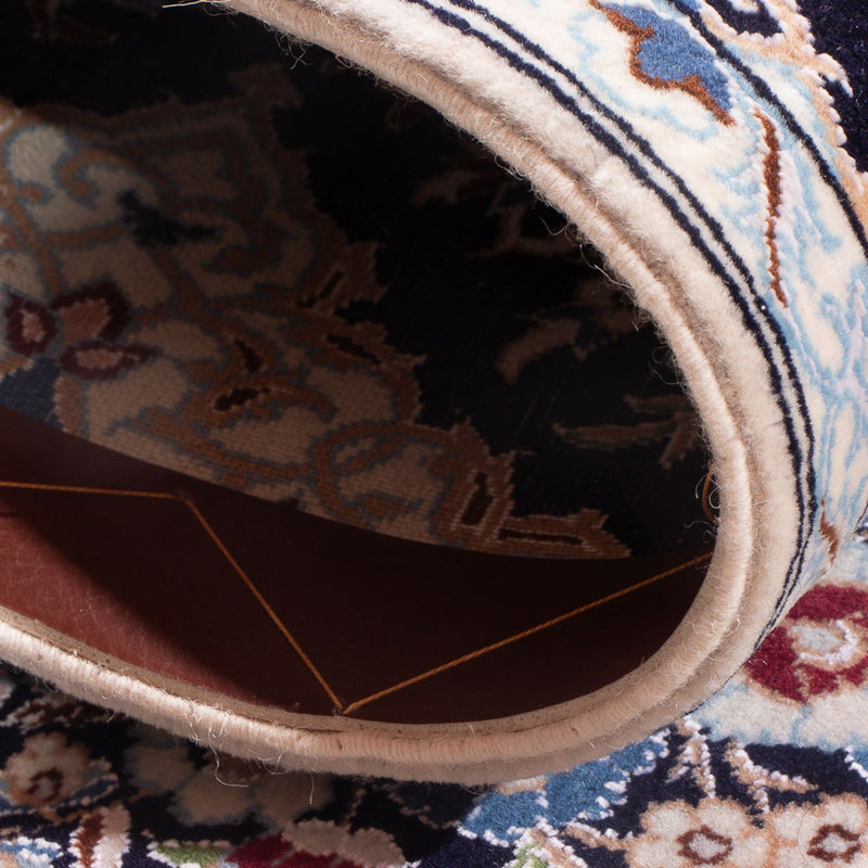 Loper Perzisch tapijt - Nain - Premium - 215 x 33 cm - donkerblauw