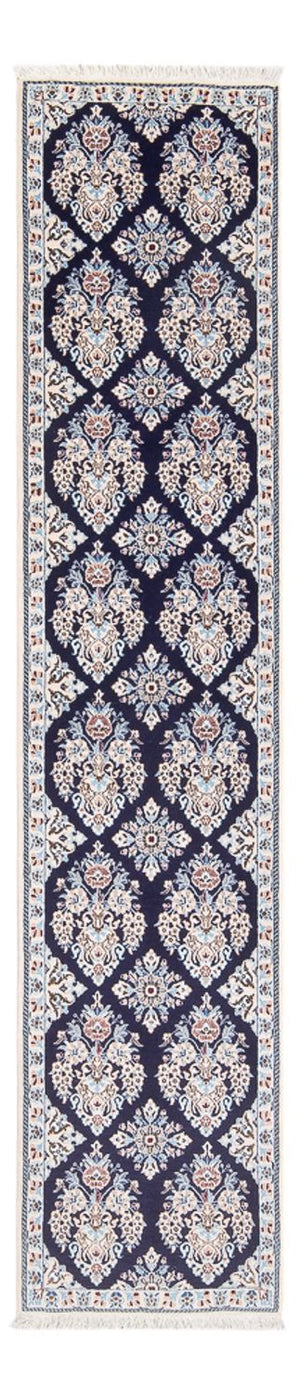 Loper Perzisch tapijt - Nain - Premium - 210 x 48 cm - donkerblauw