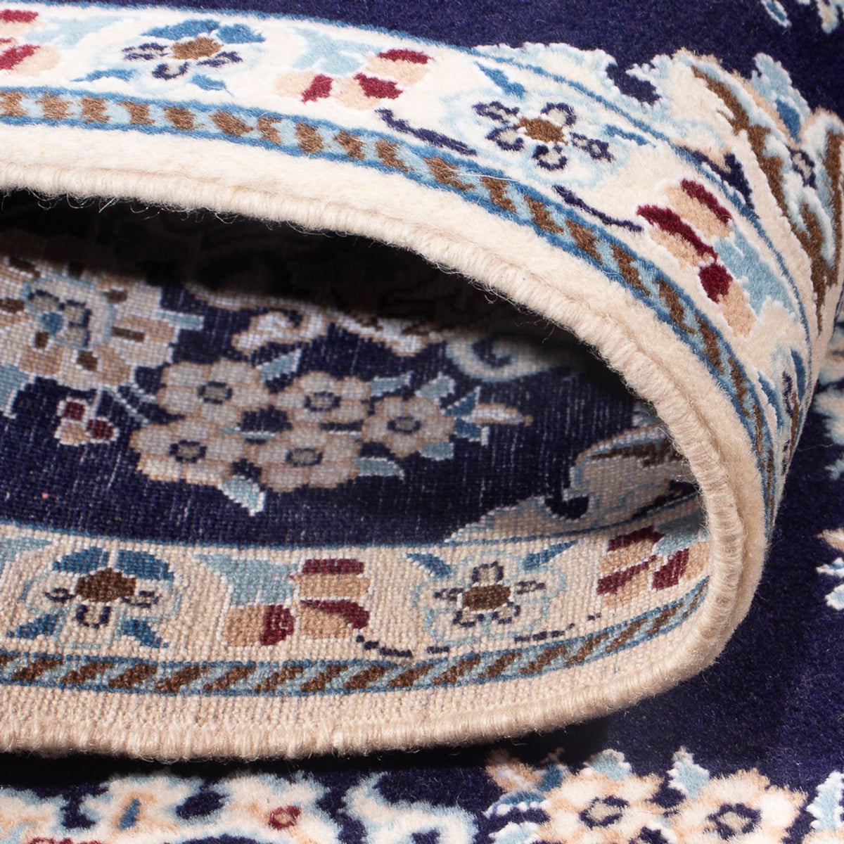 Loper Perzisch tapijt - Nain - Premium - 210 x 48 cm - donkerblauw