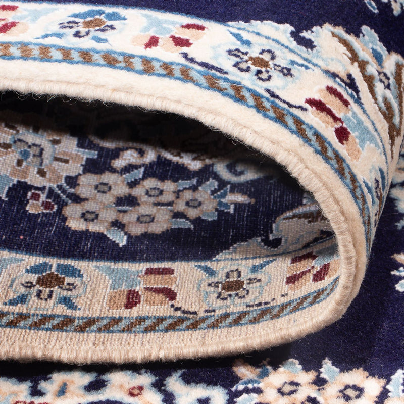 Loper Perzisch tapijt - Nain - Premium - 210 x 48 cm - donkerblauw