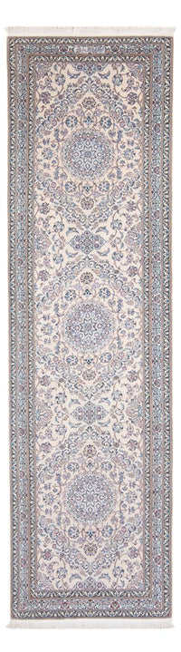 Loper Perzisch tapijt - Nain - Premium - 315 x 91 cm - grijs