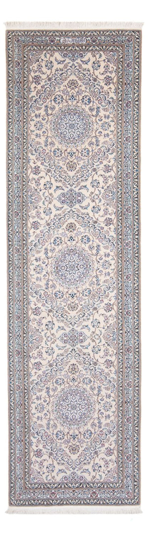 Loper Perzisch tapijt - Nain - Premium - 315 x 91 cm - grijs