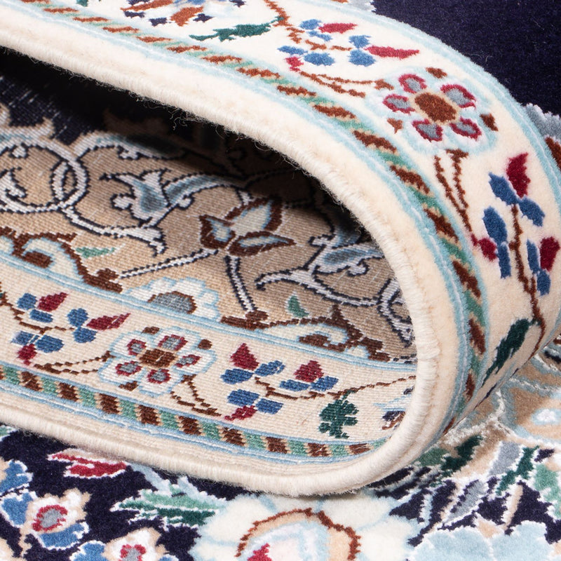 Loper Perzisch tapijt - Nain - Premium - 227 x 48 cm - donkerblauw