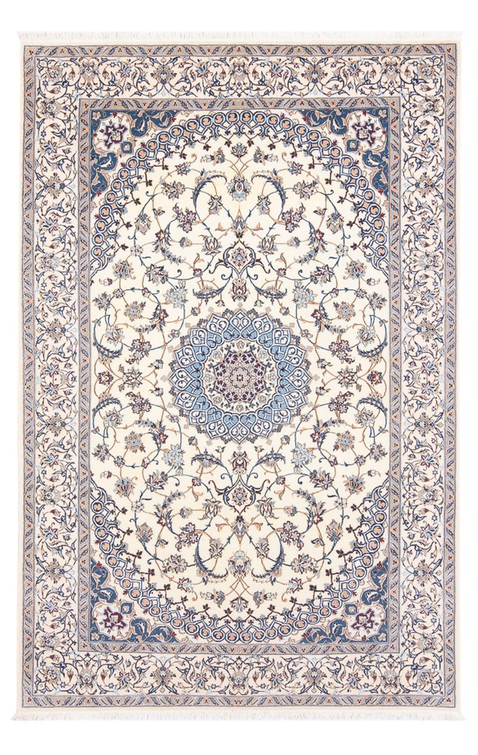 Perzisch tapijt - Nain - Premium - 211 x 130 cm - crème
