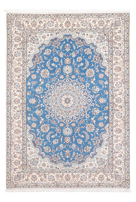 Perzisch tapijt - Nain - Premium - 198 x 131 cm - blauw