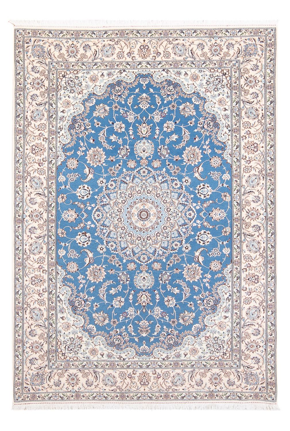 Perzisch tapijt - Nain - Premium - 198 x 131 cm - blauw
