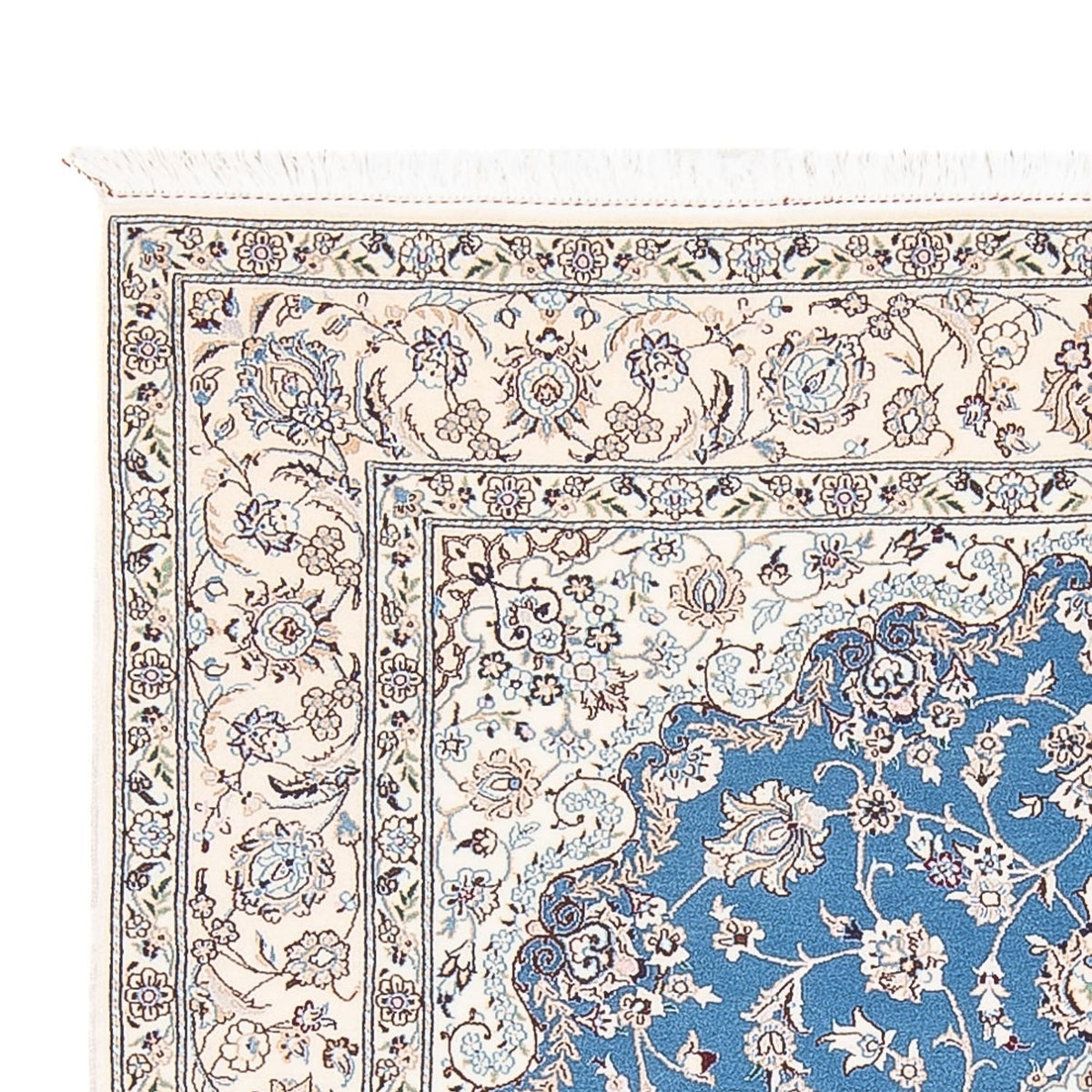 Perzisch tapijt - Nain - Premium - 198 x 131 cm - blauw