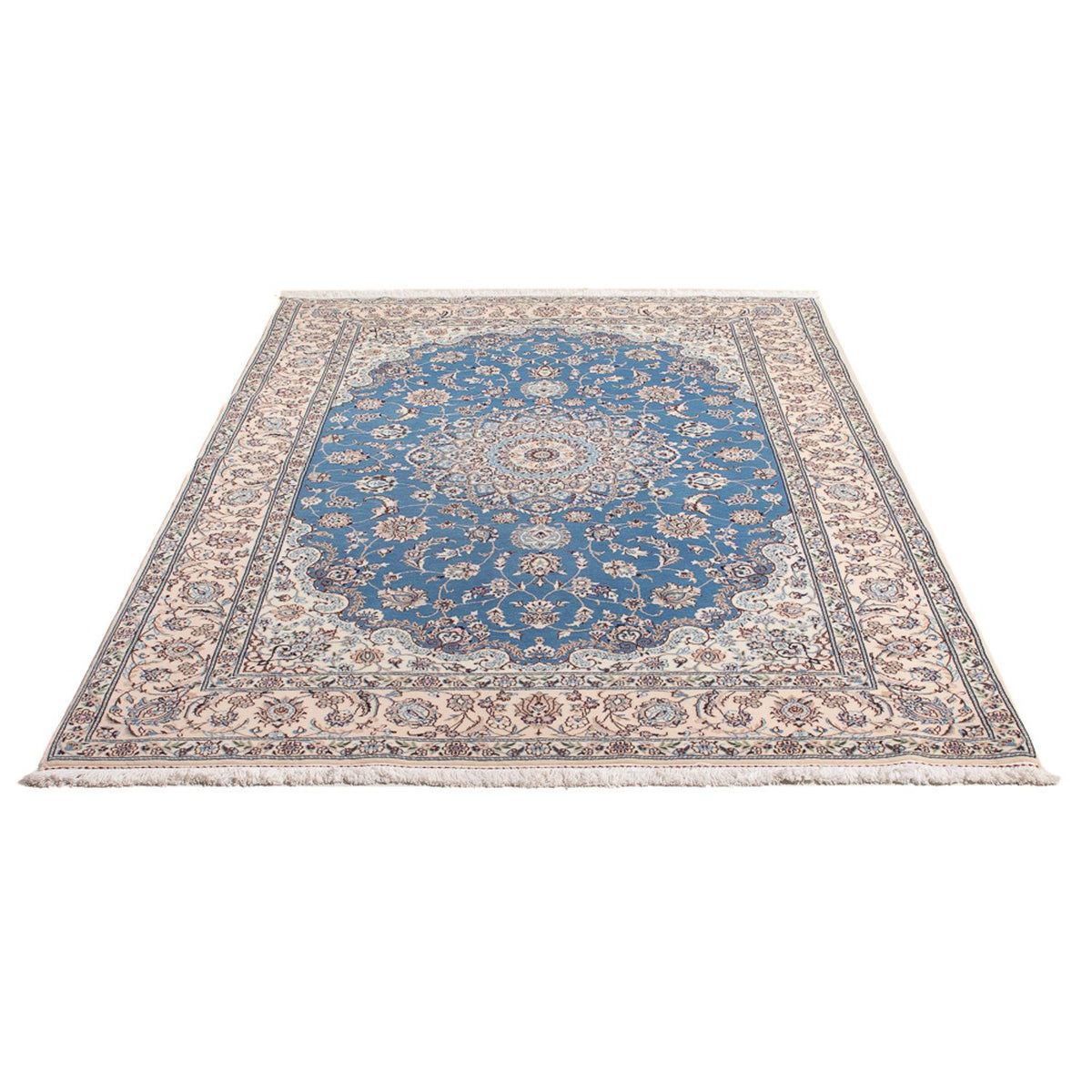 Perzisch tapijt - Nain - Premium - 198 x 131 cm - blauw