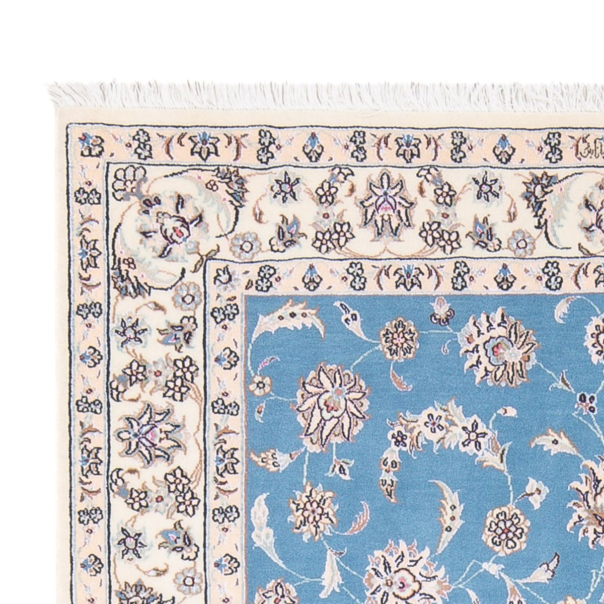 Perzisch tapijt - Nain - Premium - 160 x 108 cm - blauw