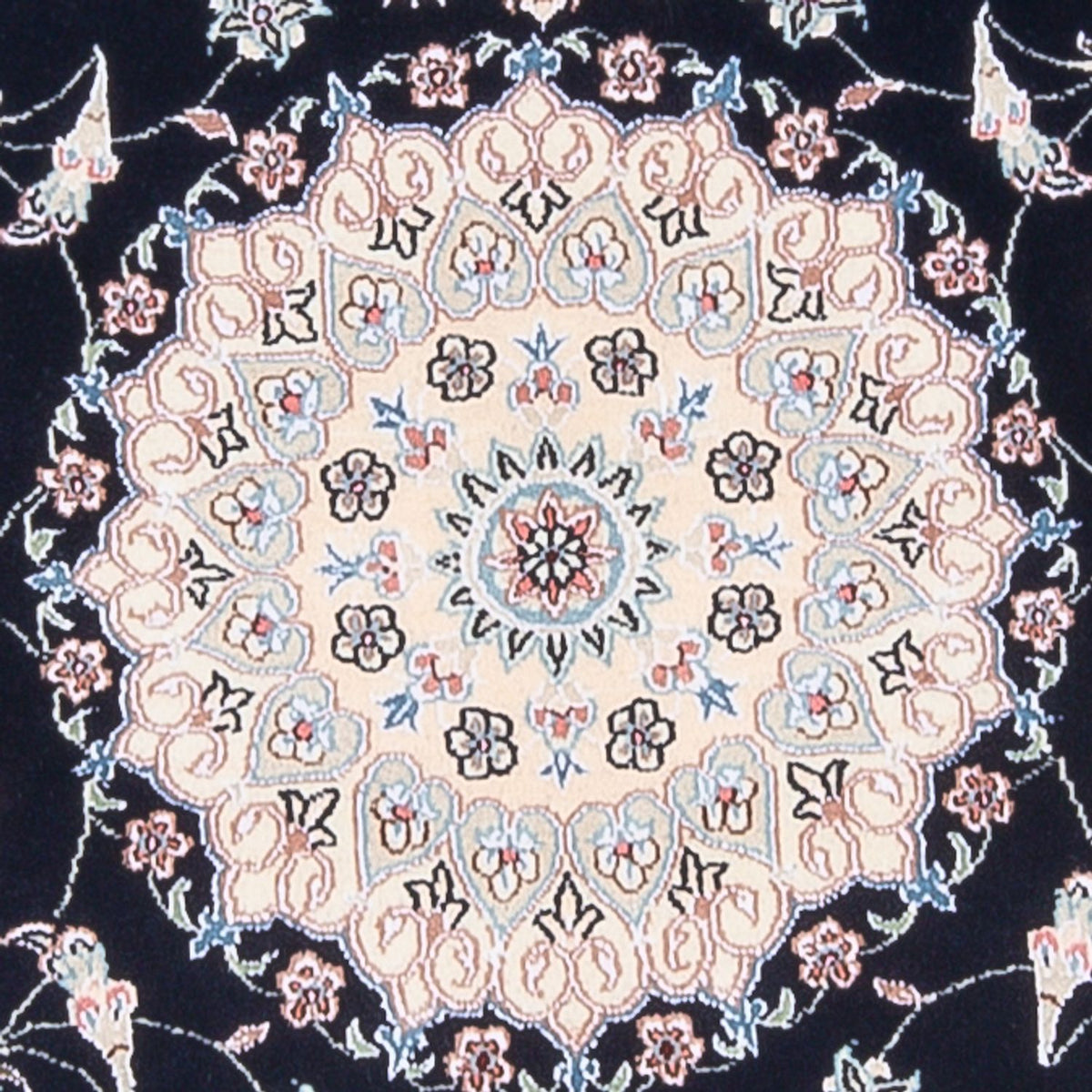 Perzisch tapijt - Nain - Premium - 141 x 93 cm - donkerblauw