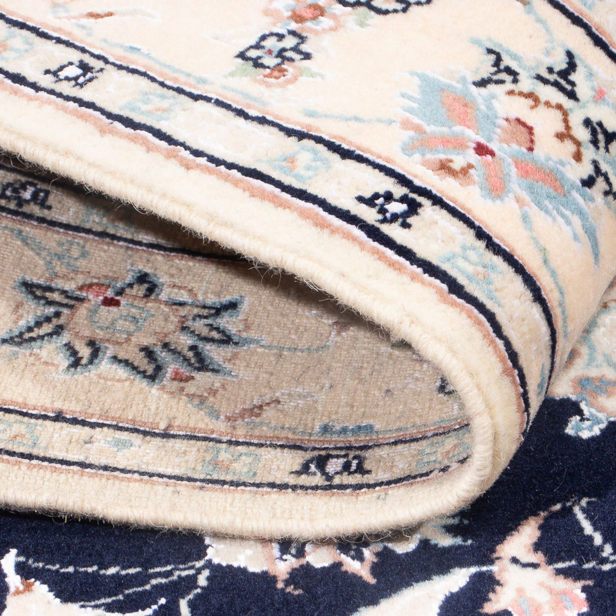 Perzisch tapijt - Nain - Premium - 141 x 93 cm - donkerblauw