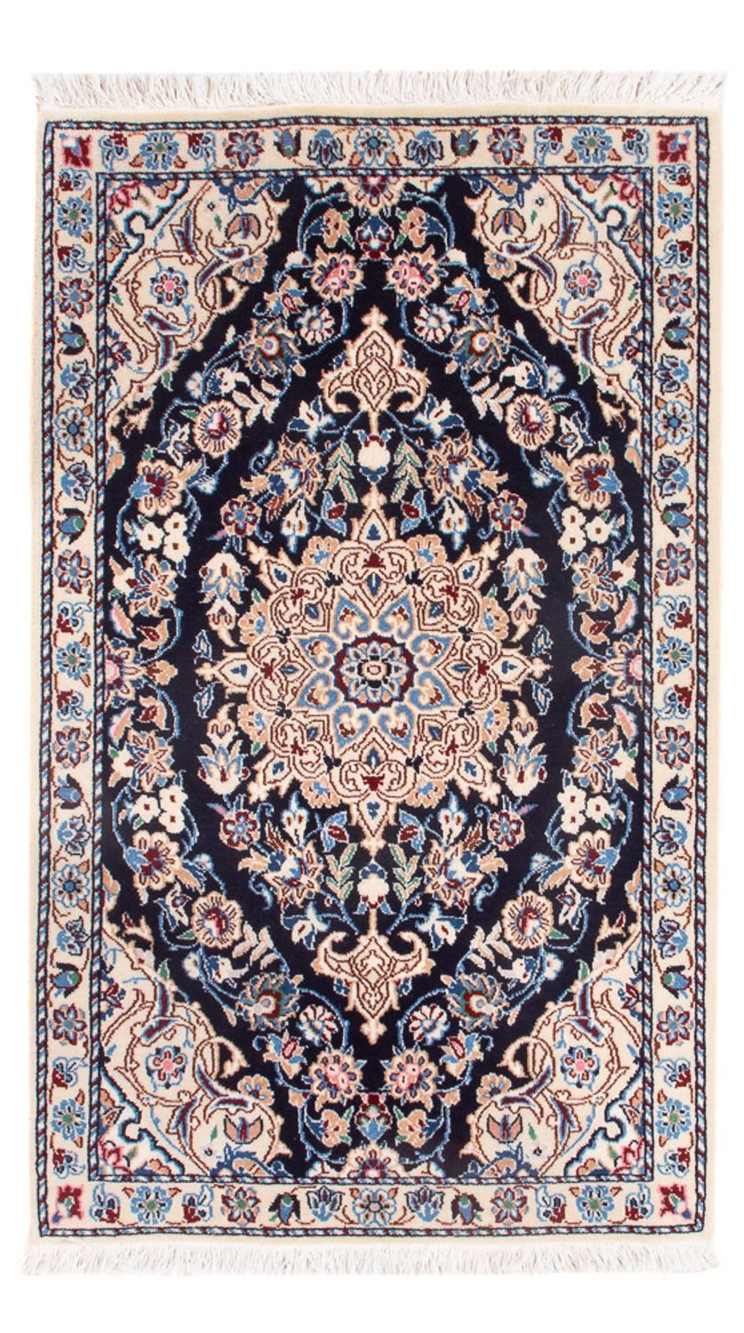 Perzisch tapijt - Nain - Premium - 83 x 48 cm - donkerblauw