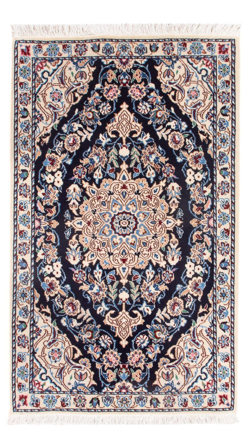Perzisch tapijt - Nain - Premium - 83 x 48 cm - donkerblauw