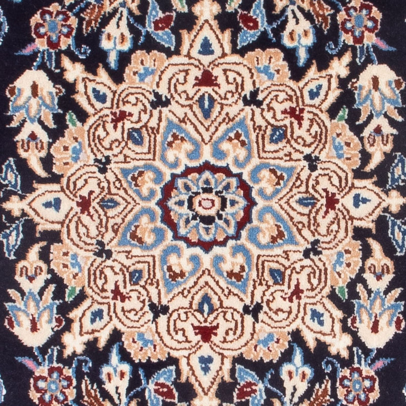 Perzisch tapijt - Nain - Premium - 83 x 48 cm - donkerblauw