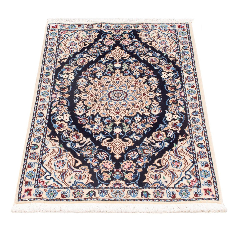 Perzisch tapijt - Nain - Premium - 83 x 48 cm - donkerblauw