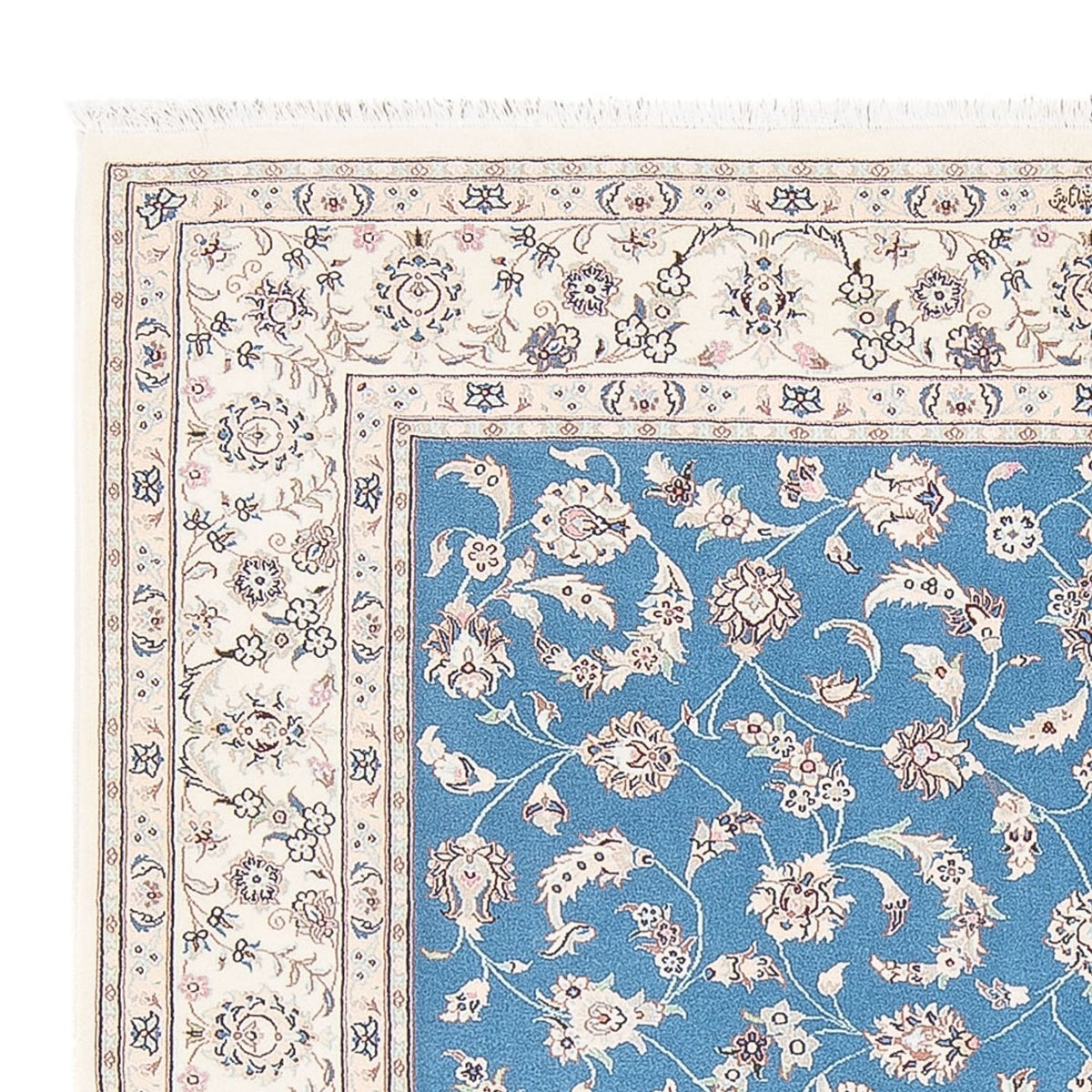 Perzisch tapijt - Nain - Premium - 200 x 150 cm - blauw