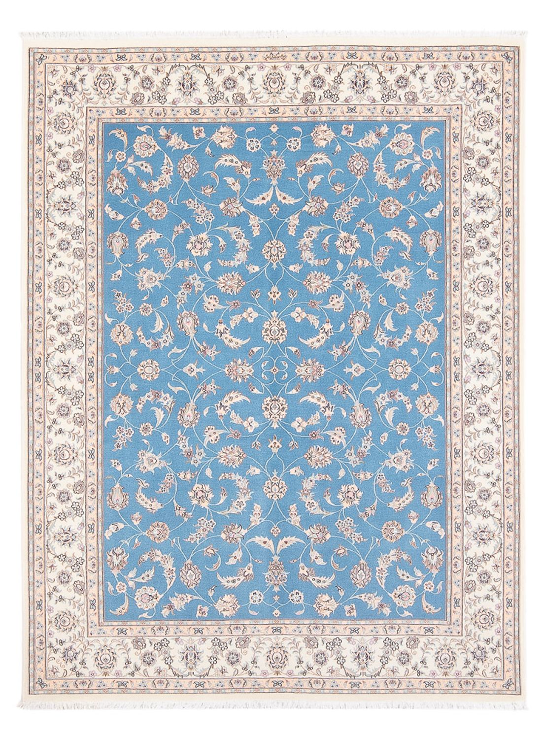 Perzisch tapijt - Nain - Premium - 208 x 150 cm - blauw