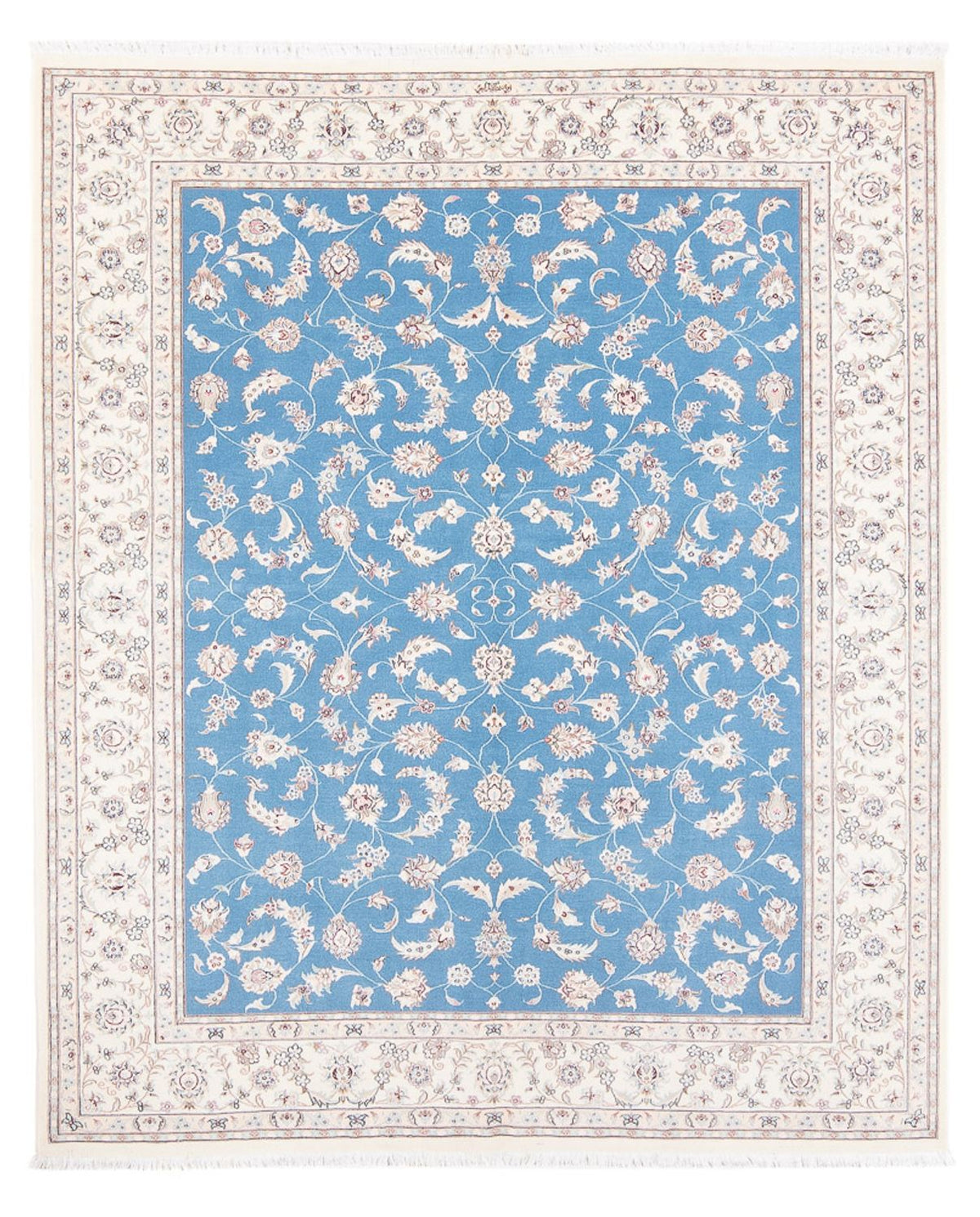 Perzisch tapijt - Nain - Premium - 200 x 155 cm - blauw