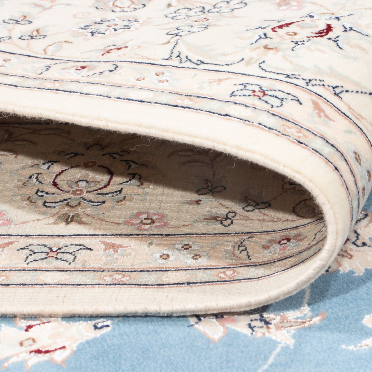 Perzisch tapijt - Nain - Premium - 200 x 155 cm - blauw