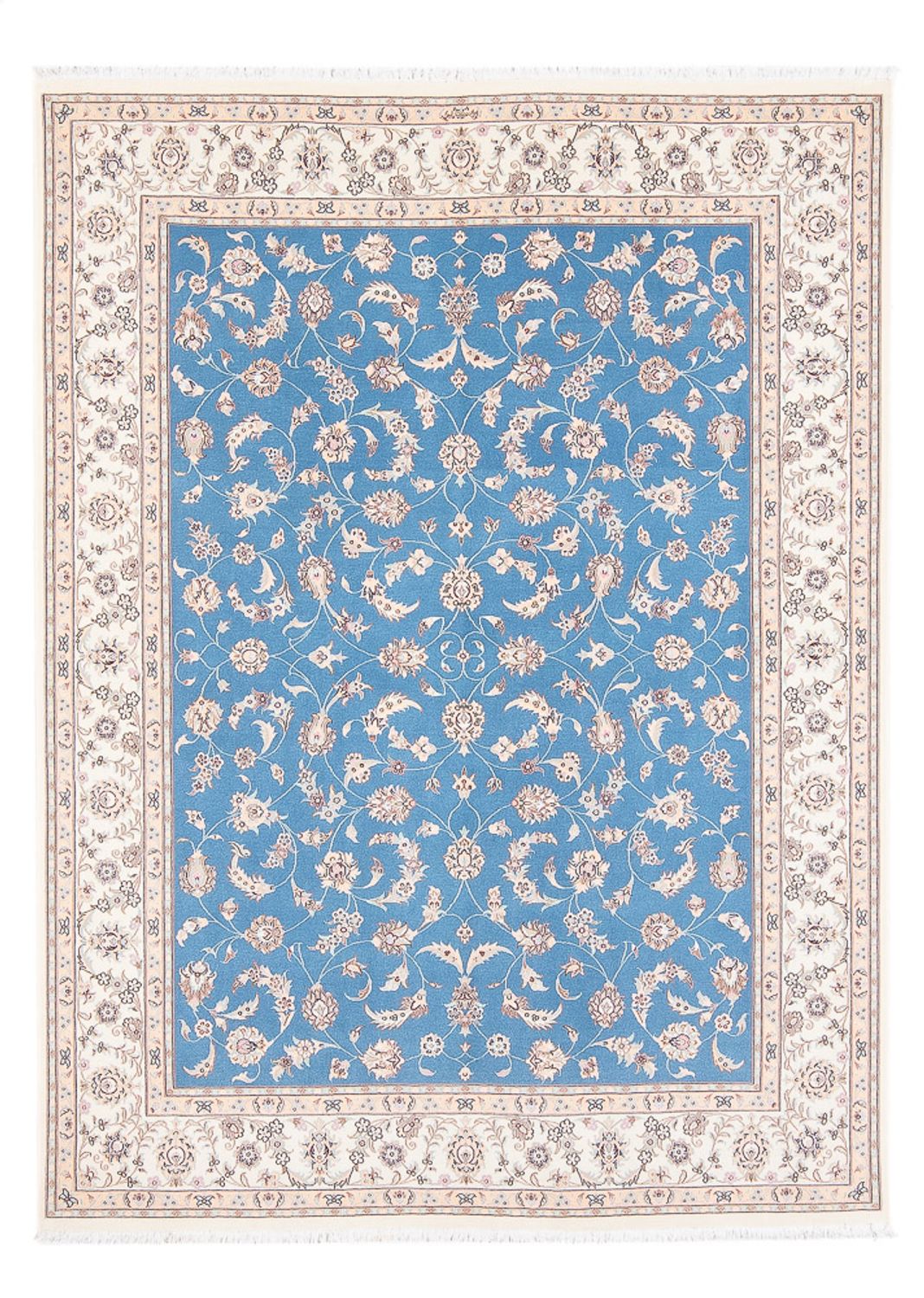 Perzisch tapijt - Nain - Premium - 210 x 151 cm - blauw