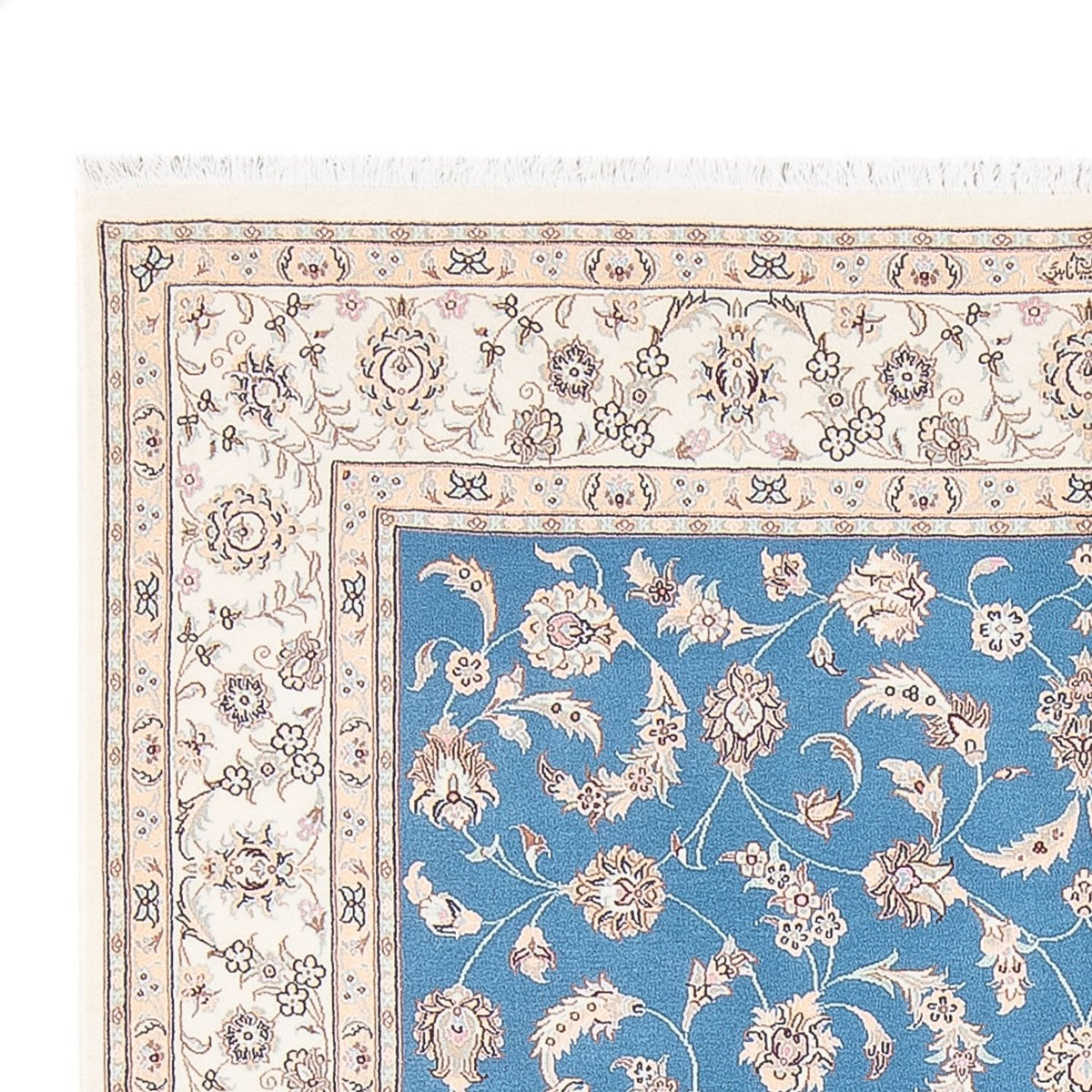 Perzisch tapijt - Nain - Premium - 210 x 151 cm - blauw