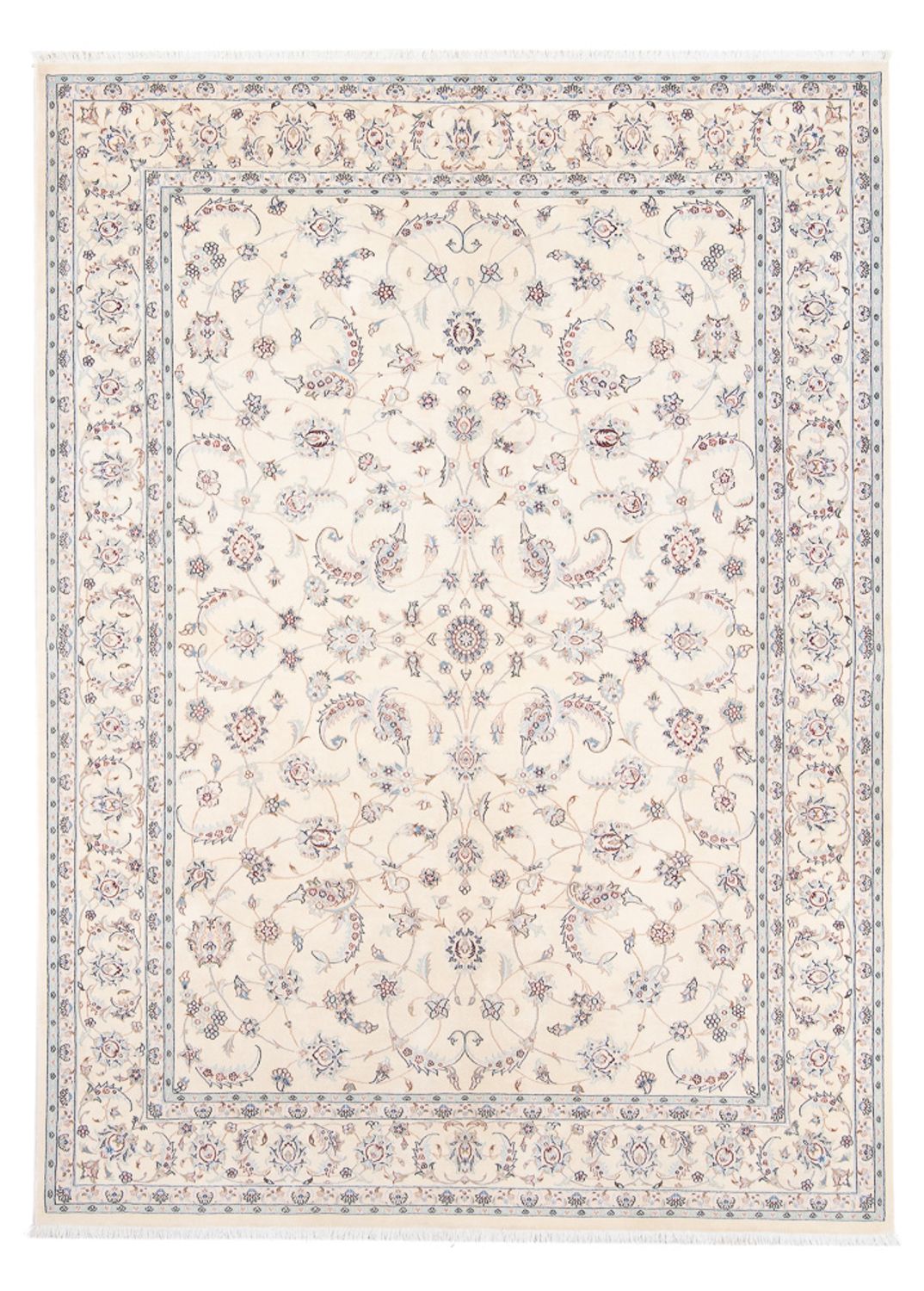Perzisch tapijt - Nain - Premium - 241 x 170 cm - licht beige